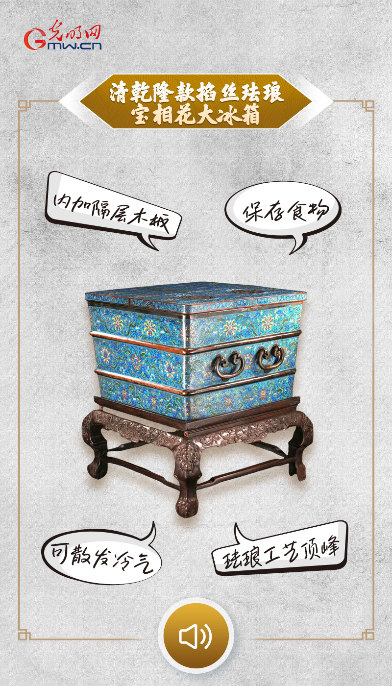 “文物會說話”有聲海報｜乾隆年間的“大冰箱”，堪稱“冰箱”“空調”二合一