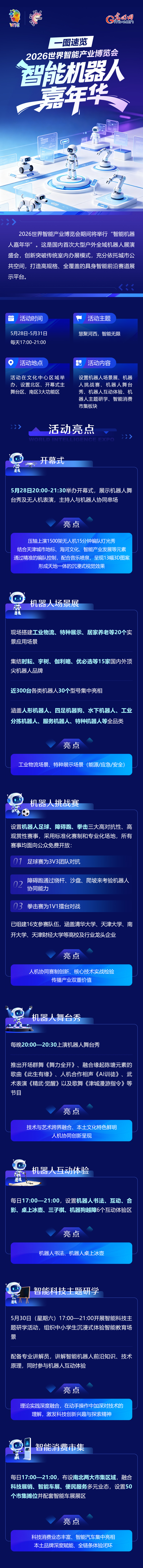 一图速览2026世界智能产业博览会“智能机器人嘉年华”