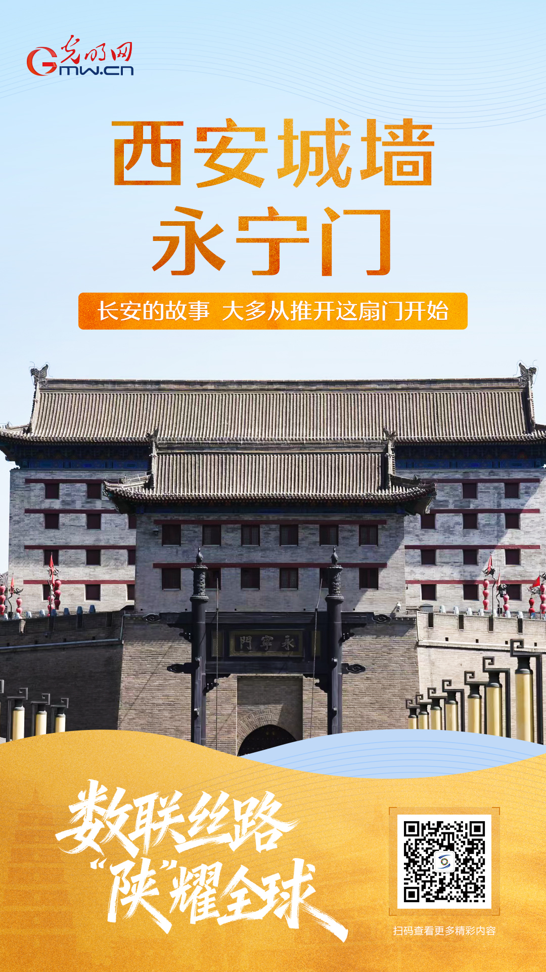 【数联丝路 陕耀全球】海报|西安城墙·永宁门 【数联丝路 陕耀全球】海报|西安城墙·永宁门