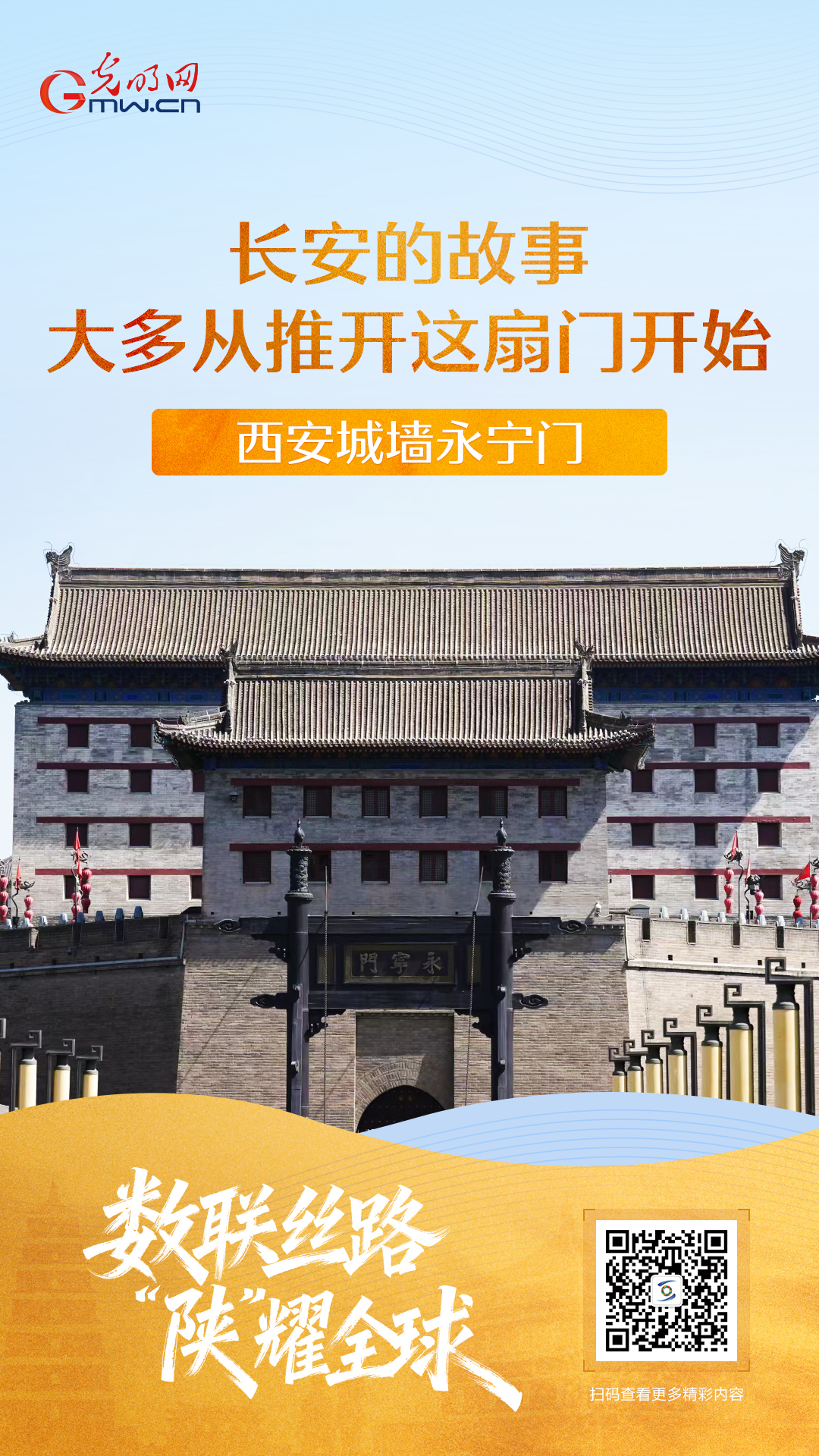 【数联丝路 陕耀全球】海报｜西安城墙·永宁门