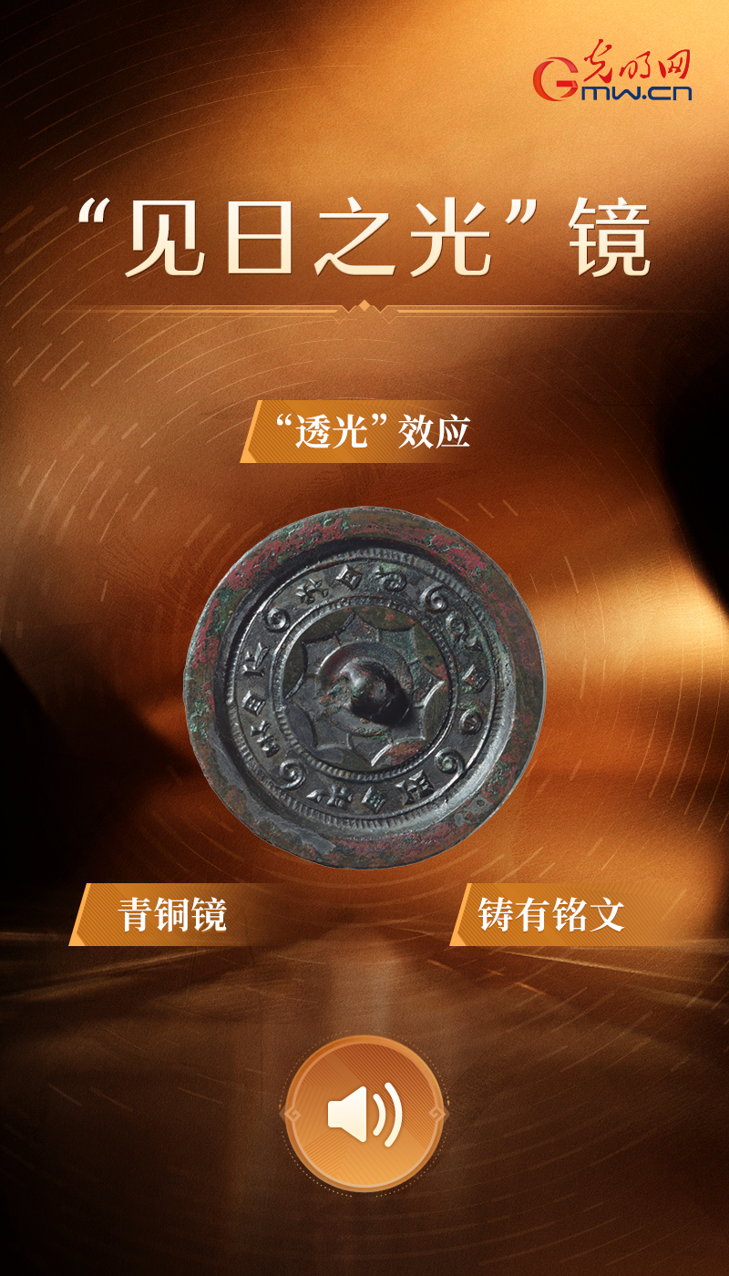 【青春华章】“文物会说话”有声海报|穿越千年的“科技力量” “见日之光”镜