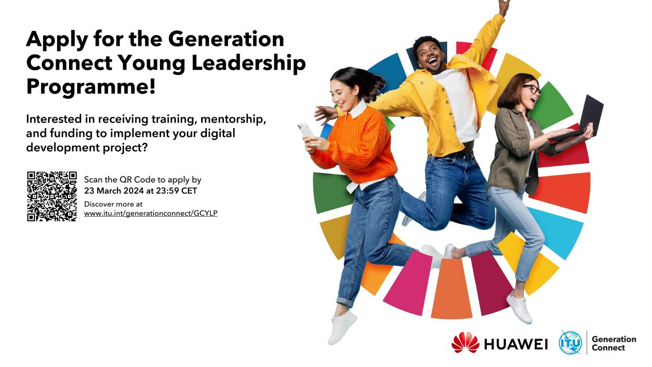 连通的一代青年领导力计划（GCYLP）启动全球招募，激发年轻数字领袖的变革潜能
