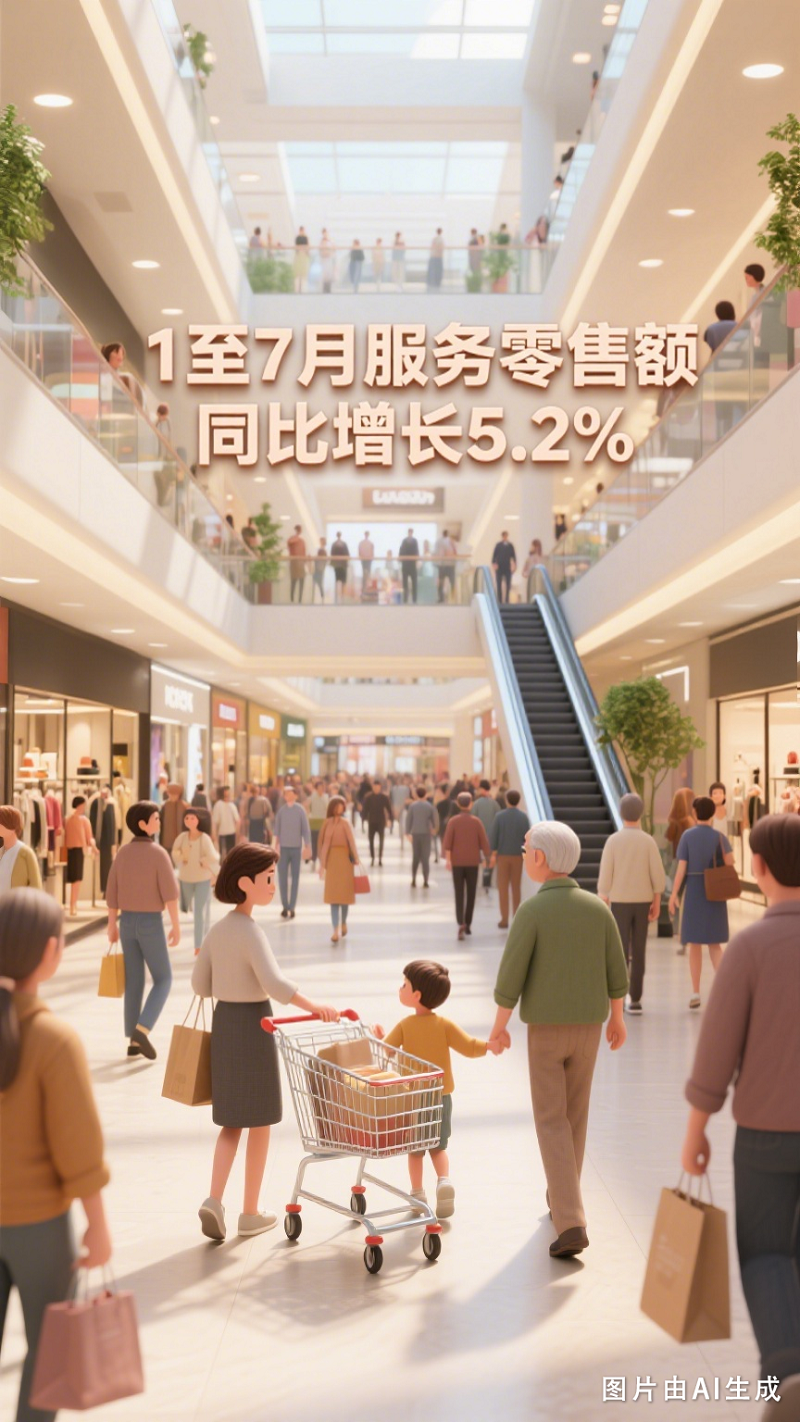 7月经济“成绩单”来了，AI海报带你看五大亮点