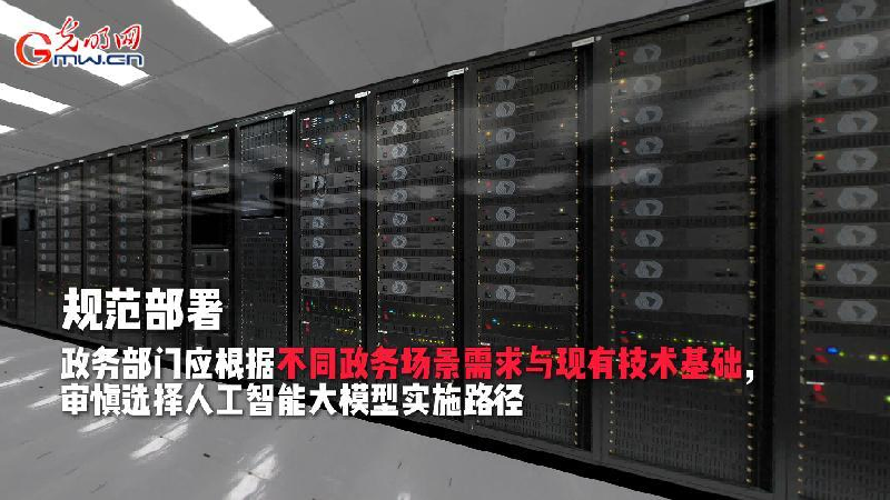 《政务领域人工智能大模型部署应用指引》中强调了这三点