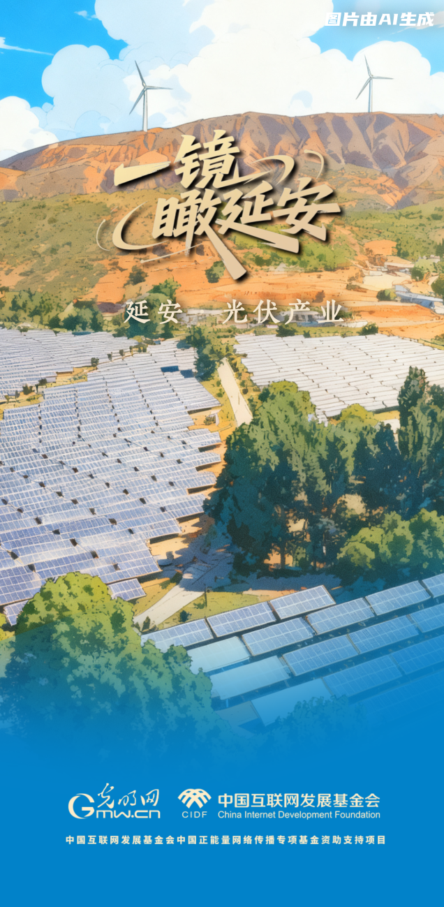 【一镜瞰延安·AI海报】苹果甜、光伏亮……这些产业有了“新花样”