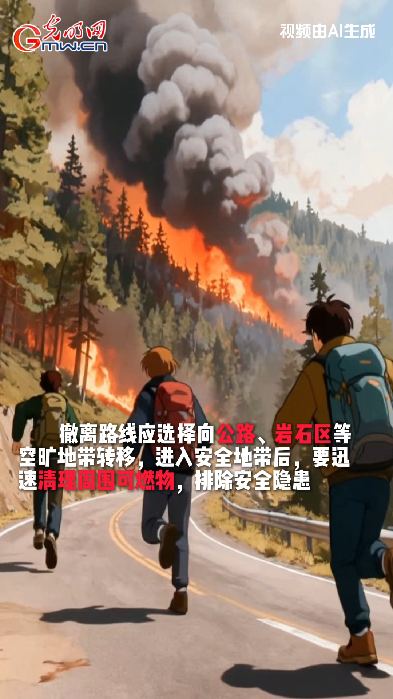 AI动画丨突遇森林火灾，我们该如何紧急求生