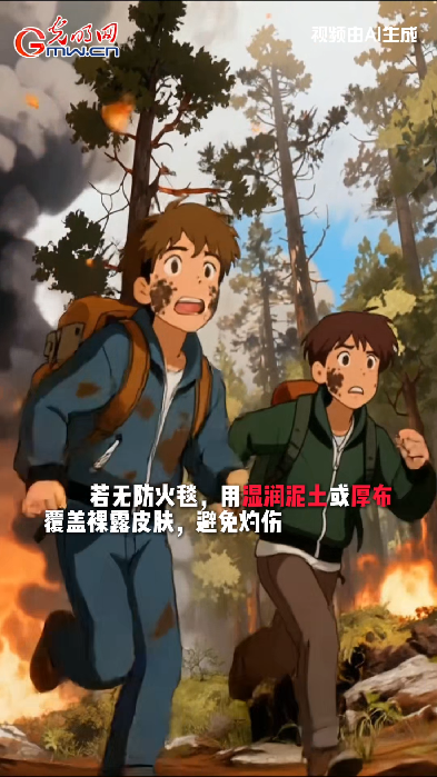 AI动画丨突遇森林火灾，我们该如何紧急求生