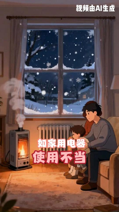 AI动画丨快来收藏这份冬季家用电器安全使用指南