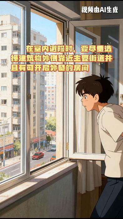 AI动画丨高层起火如何应急逃生？这些自救技能学起来→