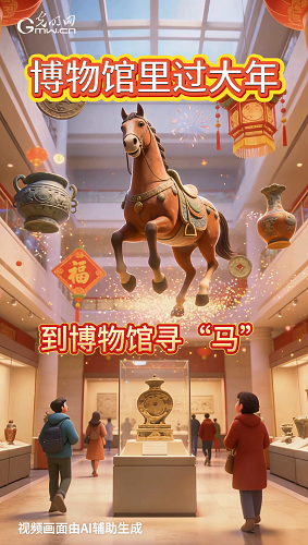 【新春走基层】万象AI记丨新春寻“马”，博物馆里解锁年味新体验