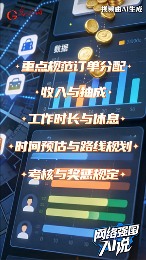 @新就业形态劳动者：平台算法有协商指引啦！